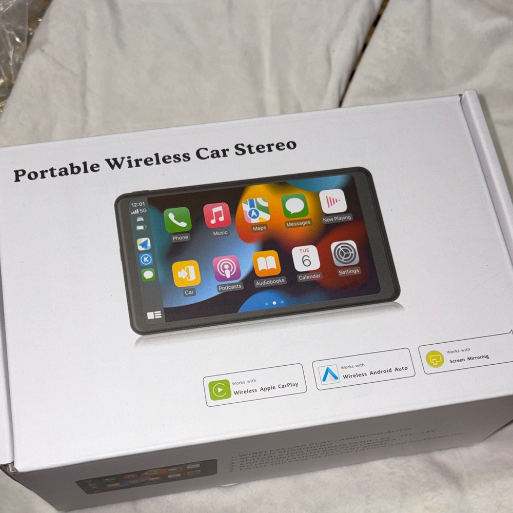 Portable Wireless Car Stereo and backup camera